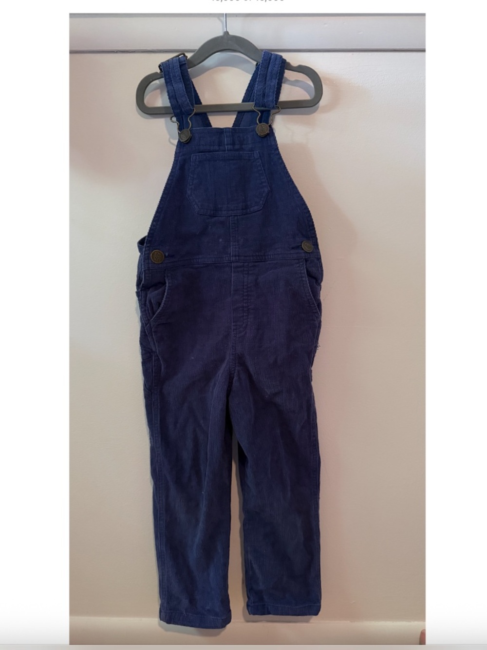 Little English Corduroy Overalls - Navy Size 5
